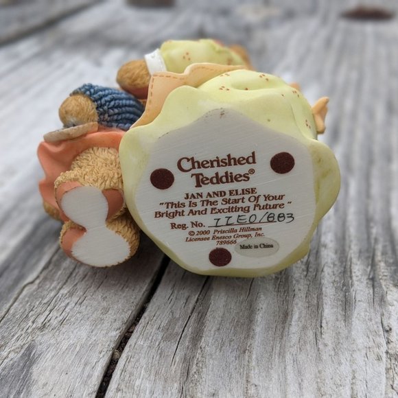 Cherished Teddies Jan and Elise School Figurine MIB - Picture 5 of 7